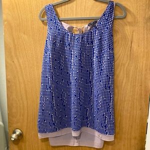 GAP sleeveless blouse with tie back